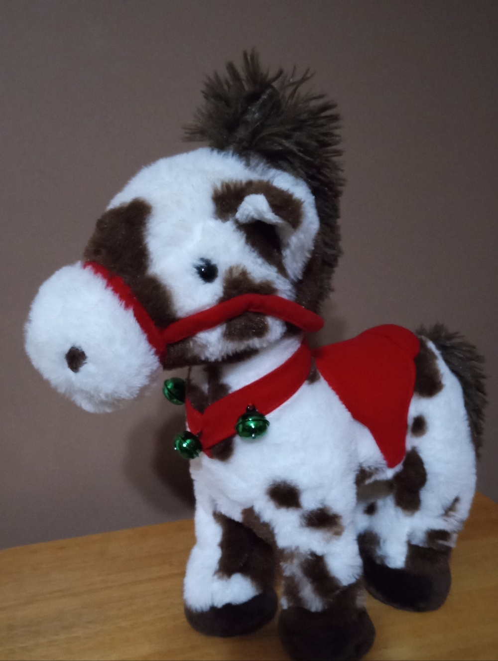 Dan Dee Jingle Bell Spotted Plush Horse.